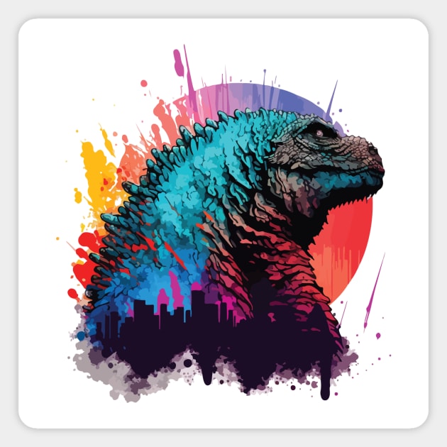 Godzilla Magnet by vectrus